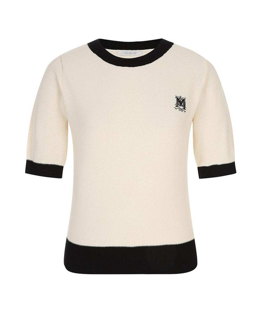 MESENSE Nanive Color Block Knit_Mb48Kns306Z