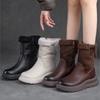 Fashion New Mid Length Snow Boots 2025 with Plush Insulation  Solid Color Thick Soled Women's Short Boots  Casual Women's Shoes