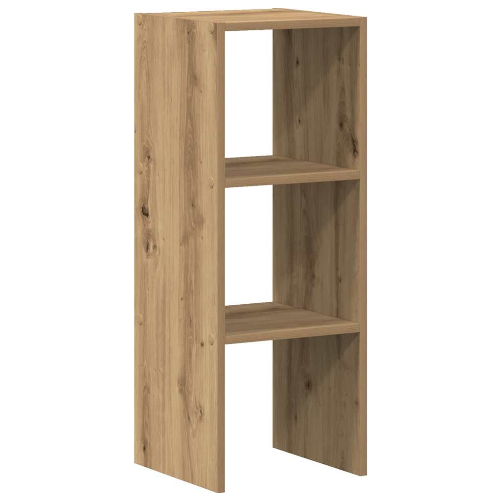 Stackable Bookshelf Artisan Oak 30 X 30 X 80 Cm Engineered Wood