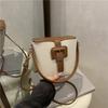 Women's Commuter Handbag -Retro soft and durable fashion shoulder crossbody bag casual fashion chic senior sense bucket bag