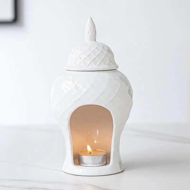 Ginger Jar Aromatherapy Furnace Ceramic Incense Candle Furnace Household Candle Ceramic Oil Lamp Furnace General Jar Ornaments