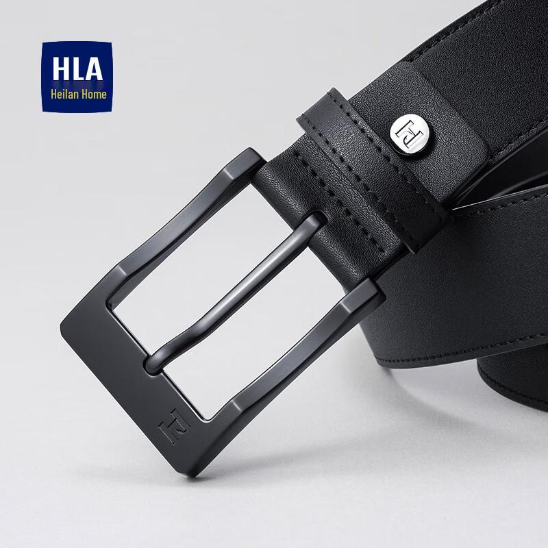 HLA Men's Genuine Leather Pin Buckle Belt