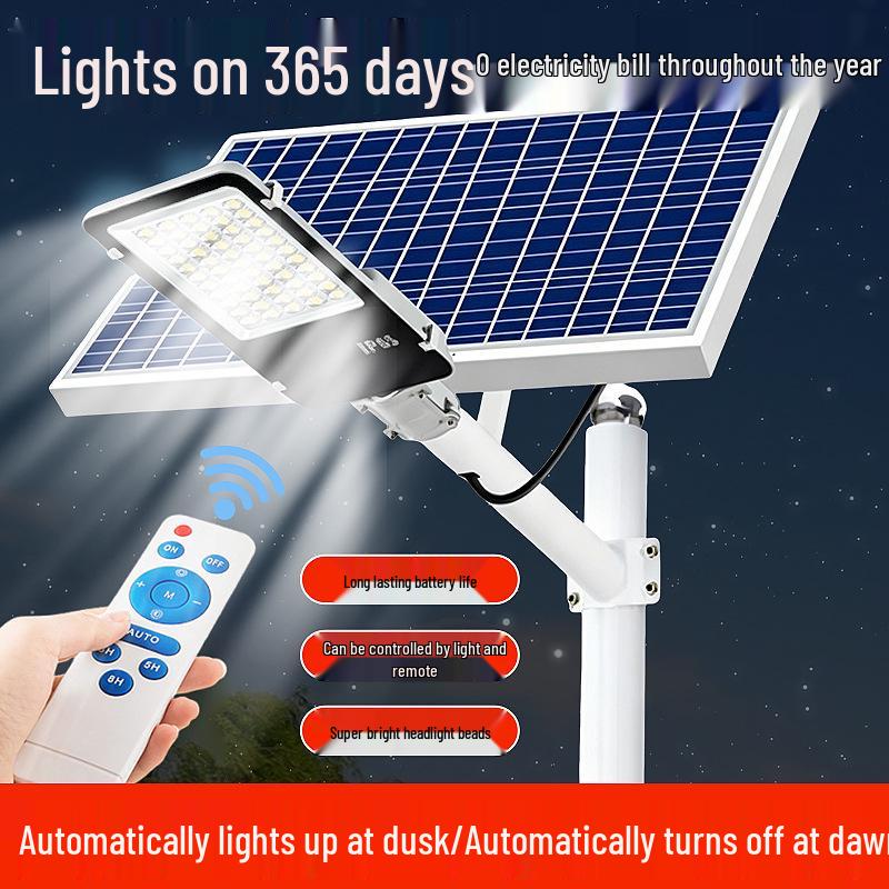 Rural High-Power Waterproof Solar Street Light for Outdoor Courtyards