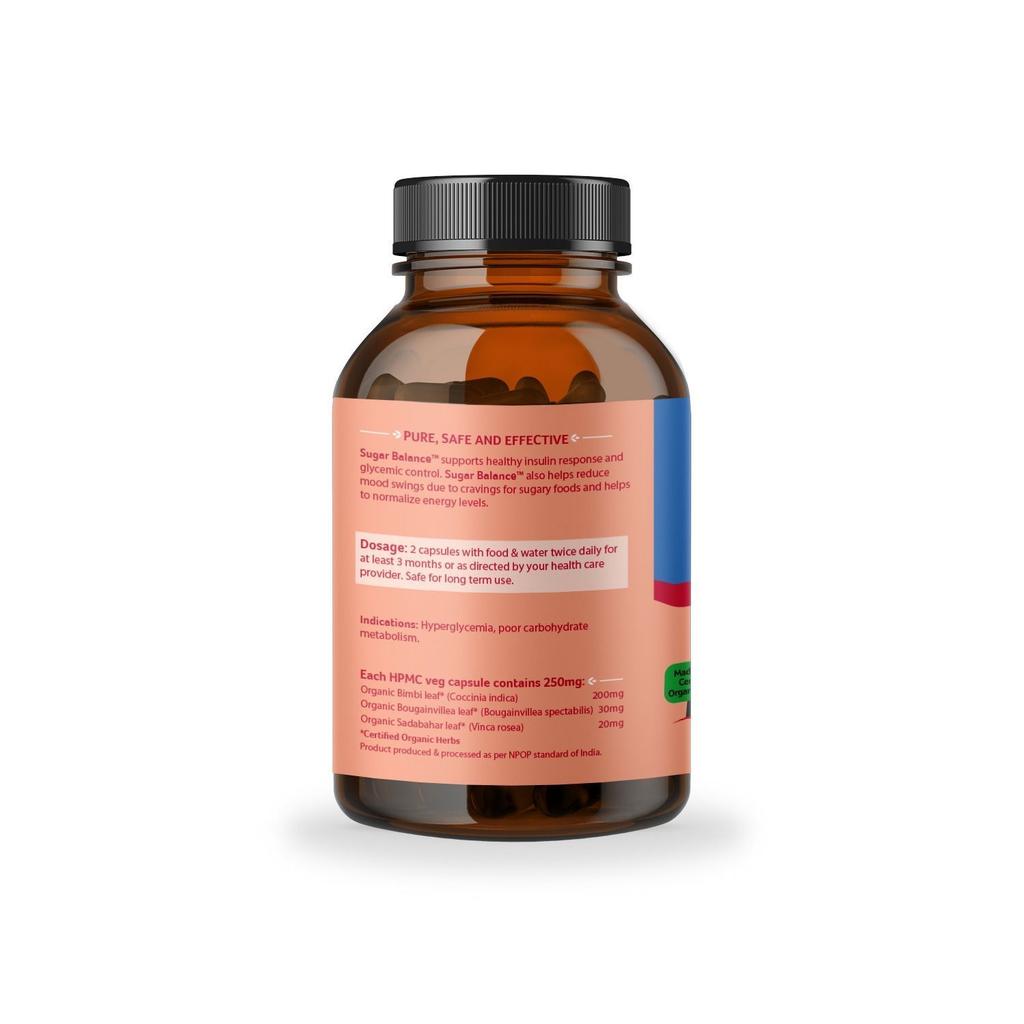 Шуга Бэлэнс (180 кап, 250 мг), Sugar Balance,  Organic India