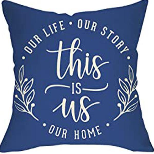 Plant and Flower Hydrangea Printed Linen Pillowcase Home Sofa Living Room Bedroom Pillowcase