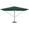 Green Sun Umbrella 351 x 250 x 253 cm Polyester and Aluminum