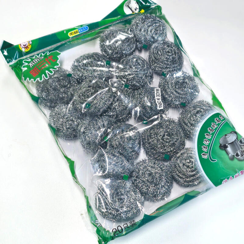 Mini Steel Scrub Kitchen Griddle Cleaning Scrub 20 Pieces