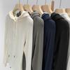 Stylish Slim-Fit Grey Half-Zip Hoodie for Women - 2025 Autumn/Winter Collection