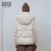 Teenie Weenie Women's Faux Lambswool Spliced Hooded Down Jacket