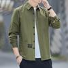 Camicia Casual da Uomo in Cotone Antigrinze a Maniche Lunghe Vestibilità Larga - Giacca Trendy per Lavoro Primavera & Autunno