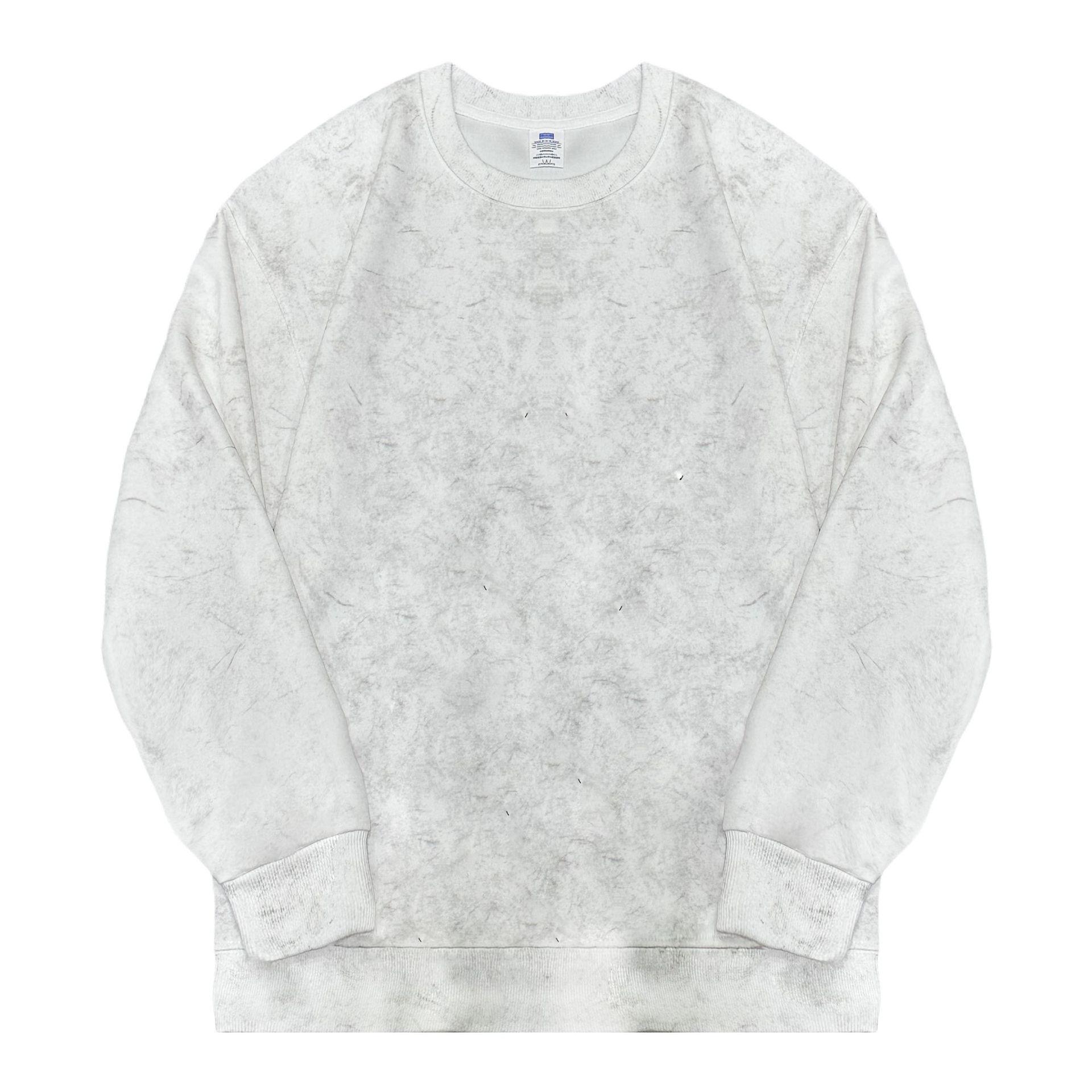 Men s Trendy Loose Drop-Shoulder Wax-Dyed Cotton Sweatshirt - High-End Autumn Style Extra Large