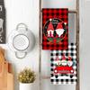 Christmas Gift Hanging Kitchen Towel Hand Wipe Absorbent Towel Household Bathroom Cartoon Hanging Towel Cleaning Rag