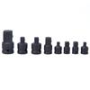 8 Stück Schwarz Stecknussadapter Reduzierstück CRV Schlagschrauber Konverter Set