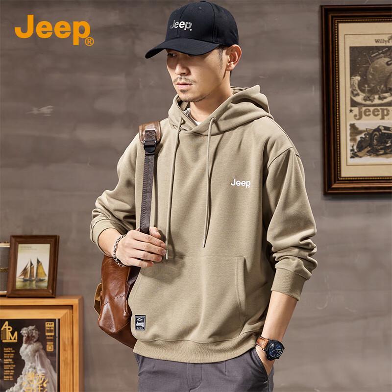 Jeep Men's Premium Embroidered Hooded Sweatshirt