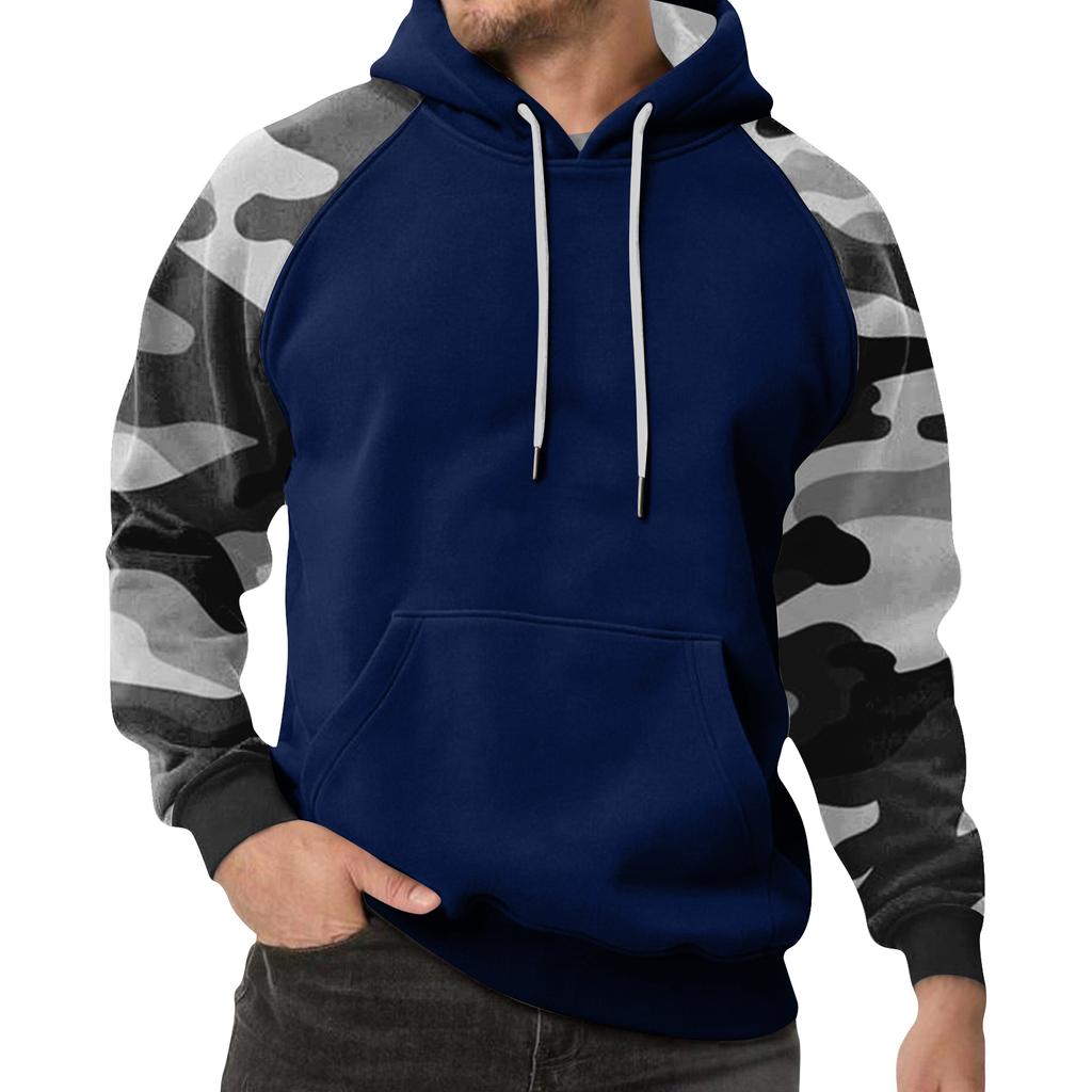 Men's Camouflage Sweatshirt Hoodie Men's Sports Large Size Casual Sweatshirt