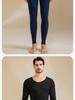 Men's V-Neck Cashmere Silk Velvet Thermal Underwear Set