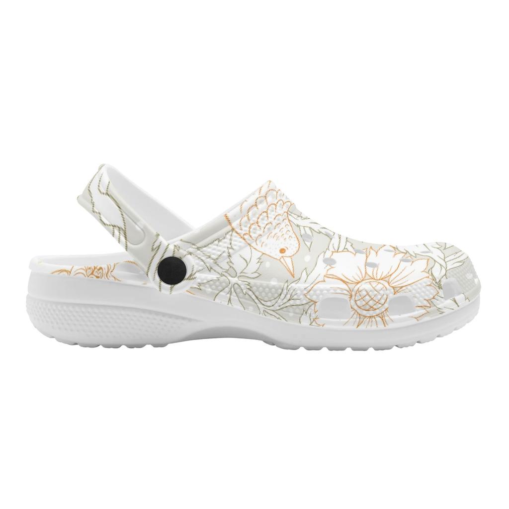 Vacation Printed EVA Clogs Unisex Flexible Slip On Soft Sole Garden Shoes Beach Pool Bathroom Home Home Slippers Beach Wear