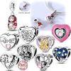 Charms Bead Copper Nesting Doll Heart Shape Love Charms Fit Bangle Bracelet Necklace Diy Jewelry