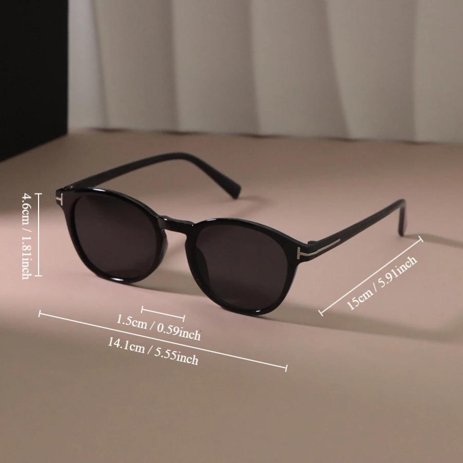 Vintage Oval Sunglasses Women Men Brand Designer Sun Glasses Female Male Retro Fashion Plastic Punk Mirror
