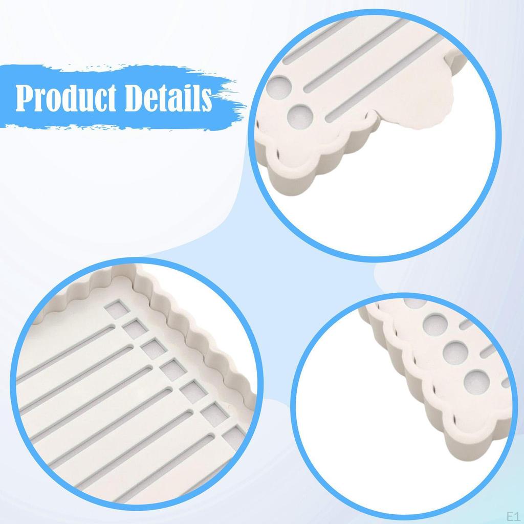 Sticky Notes Holder with Stencil Dispenser Desk Organizer Self Sticks Notepad for Dorm