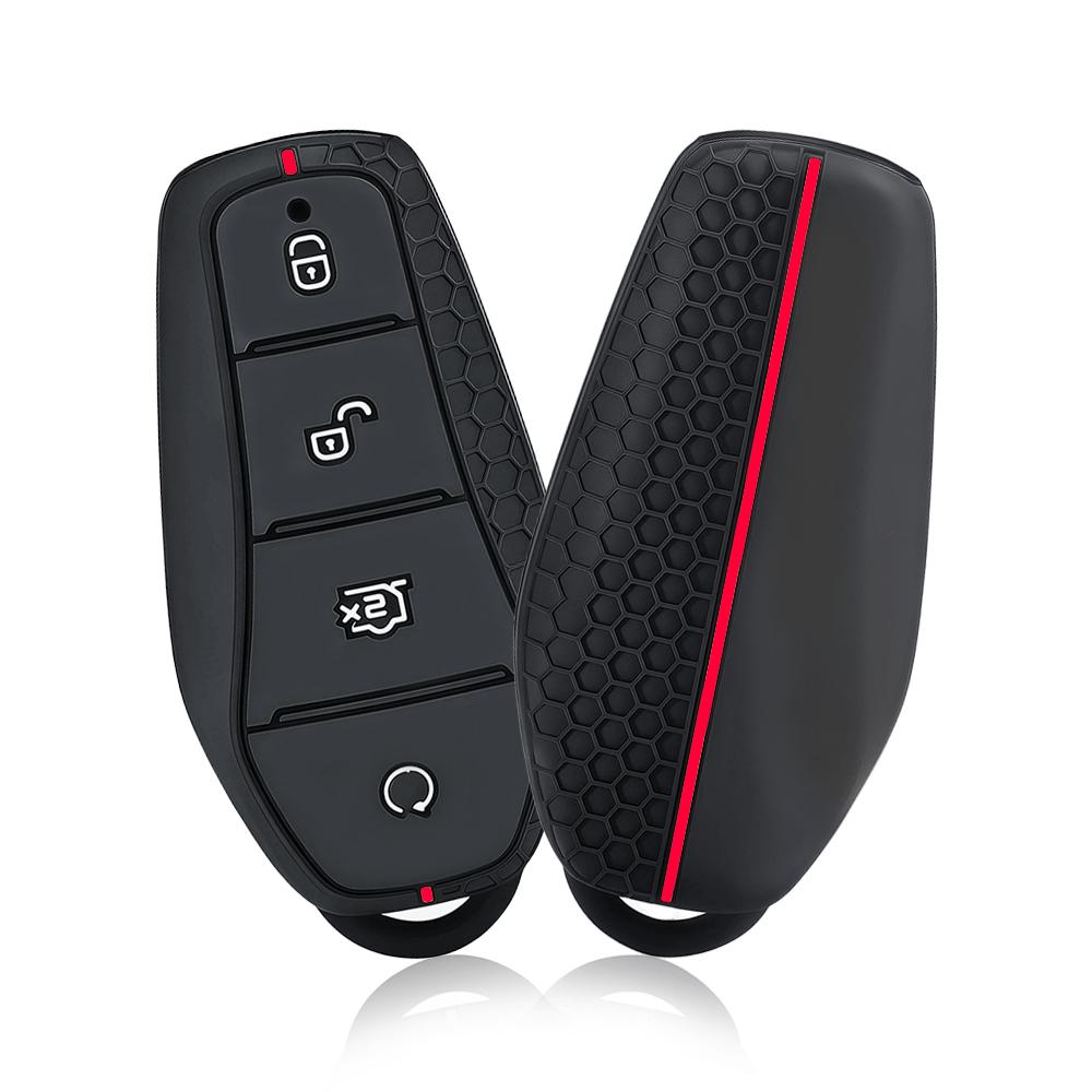 Silicone Auto Smart Key Fob Cover Smart Key Fob Remote Housing Fit For Byd Atto 3 Han Ev Dolphin Song Pro Max Tang Dm Yuan Dolphin E2 Qin Plus