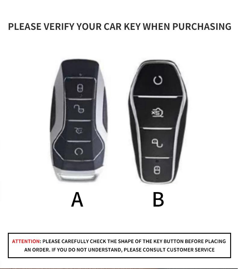Leather Car Remote Key Cover For Byd Qin Yuan Up Han Song Don Seal Sea Lion Seagull 06Ev E3 06Gt 06Dm 05Dm Xia Summer Accessory