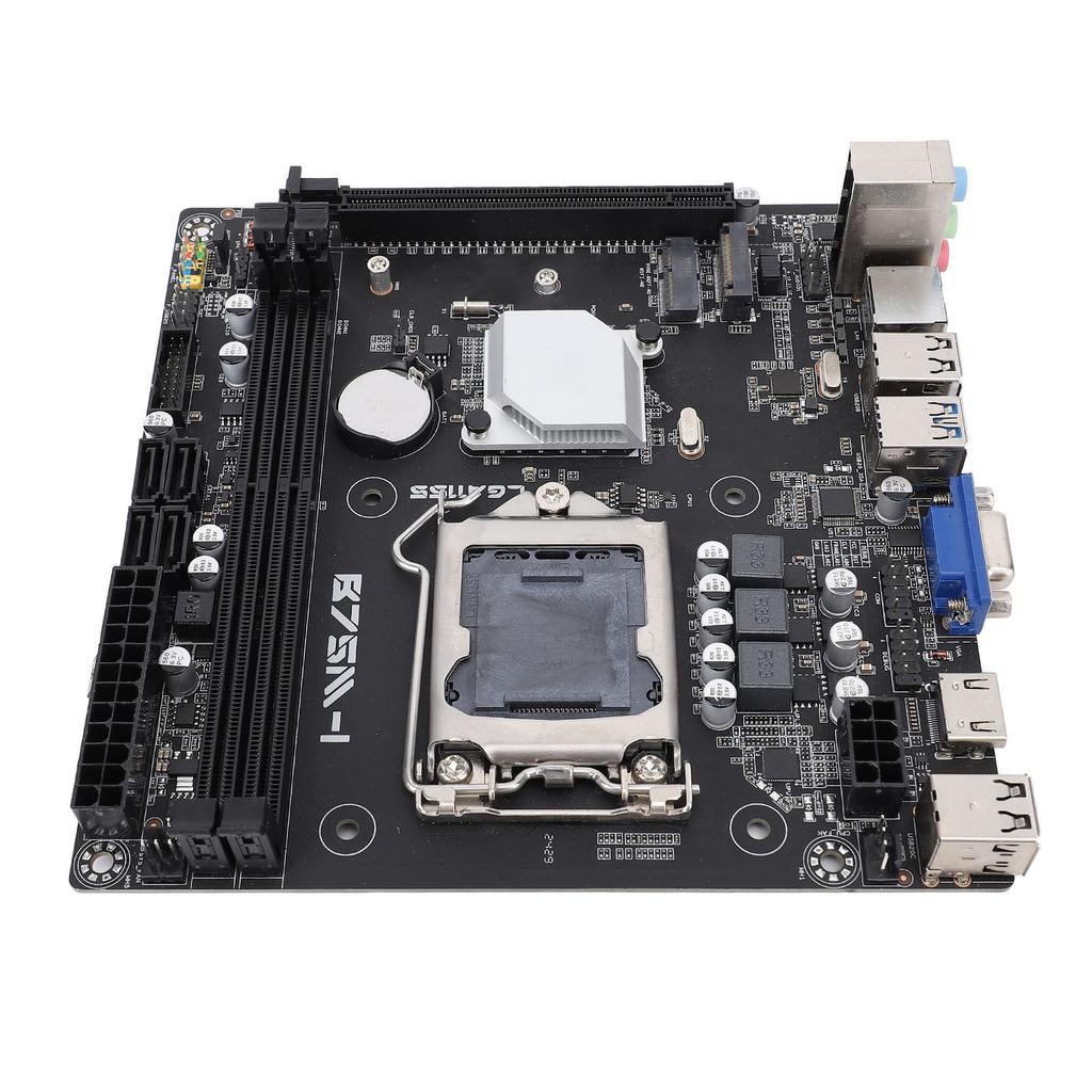 B75M-I Datora mātesplate ITX Ieguves mātesplate Core I7 I5 I3 procesoriem priekš LGA1155 CPU DDR3 atmiņa