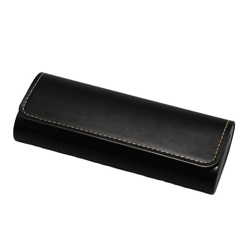 Vintage PU Leather Glasses Case Portable Men Women Glasses Storage Box Anti-Pressure Eyeglasses Bag Accessories