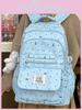 Girls School Backpack With Polka Dot Bow Design And Water Resistant Nylon For School Use