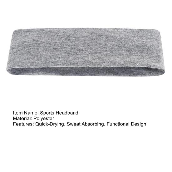 Sport Stirnband Schnelltrocknend Schweißabsorbierendes Haarband Einfarbige Hohe Elastizität Yoga Pilates Laufen Rutschfest