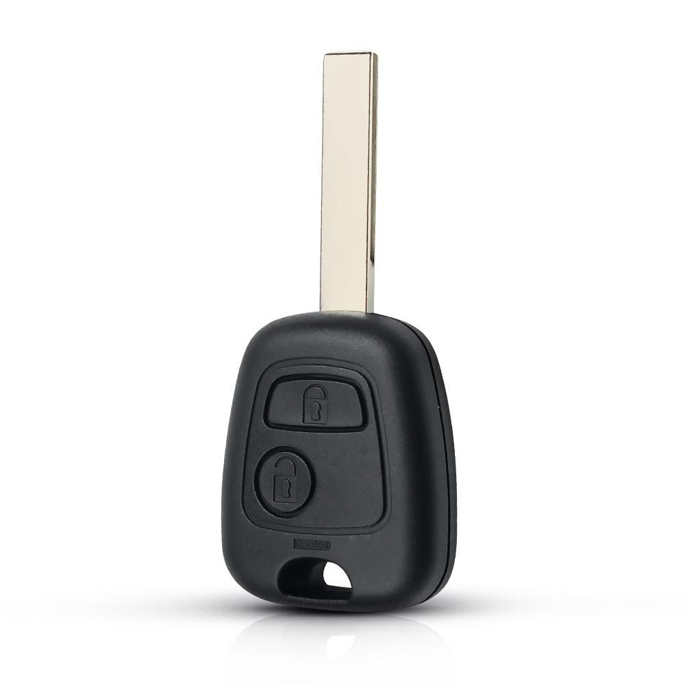 Car Key Shell For Peugeot 307 107 207 407 For Citroen C2 C3 Xsara Remote 2 Button Key Case Blank Cover Hu83/Va2 Blade