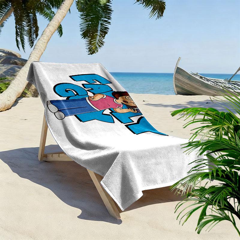 Meg Griffin Print Beach Towel, Large Soft Quick Dry Towel for Beach Camping Swimming
