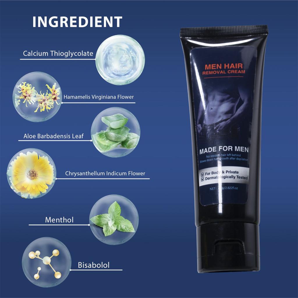 Haarentfernung Gesichtshaarentfernung für Frauen Körperhaarentfernung Enthaarungsmittel für Gesicht, Arme, Beine und Bikinizone Haarentfernungsbalsam Haarschaber 80g
