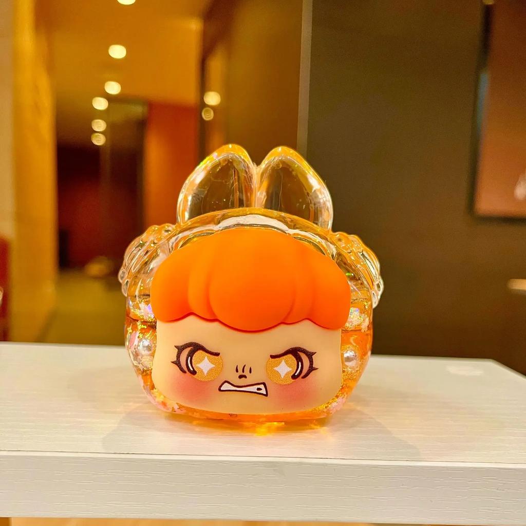 Kurutulmuş Çiçekler, Yanıp Sönen Renkli Boncuklar ve Yağ Şişesi ile Mengmeng Tavşan Hareketli Kum Süsleri - Sevimli Tahıl Aksesuarları ve Douyin'de Trend Oyuncaklar.