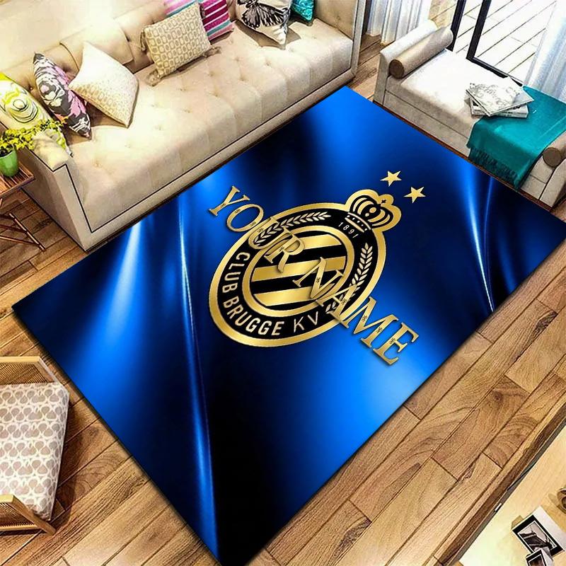 Club Brugge Kv Crest Custom Name Carpet Rug For Living Room Bedroom Home Sofa Decoration Kids Play Nonslip Floor Mat
