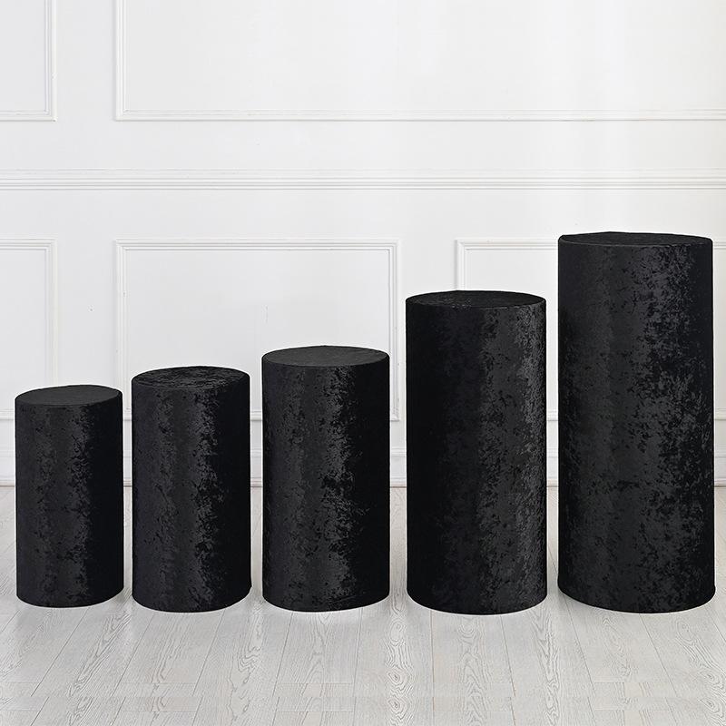 5 шт./комплект Свадебные реквизиты Эластичная крышка для ведерка с десертами Скатерть для стола с десертами Набор для стола с десертами Цилиндрические чехлы Декор для вечеринки