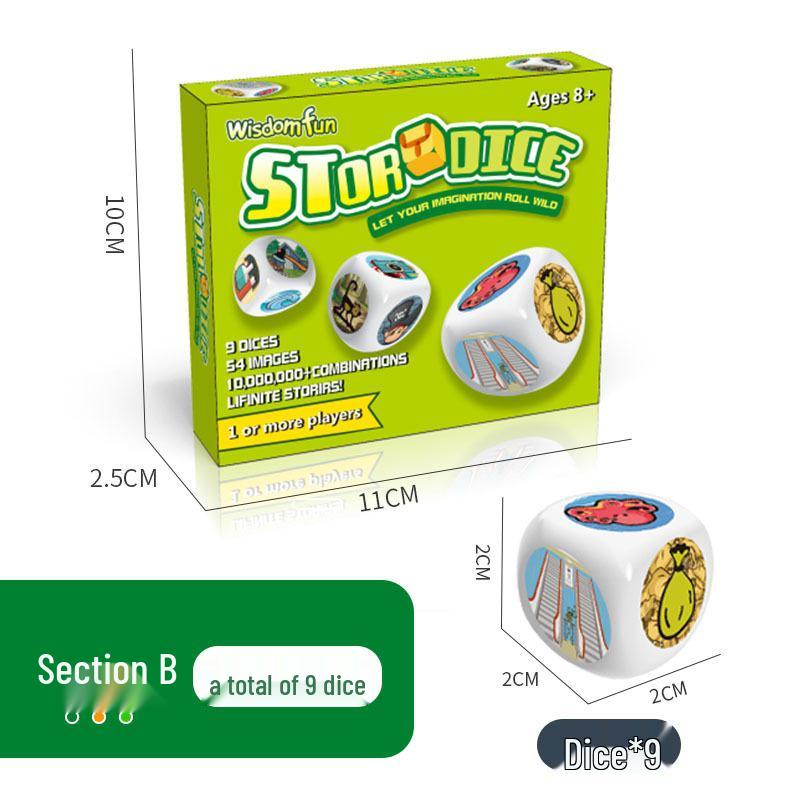 Storytelling Dice Game: Creative and Educational Interactive Board Game for Parent-Child Fun