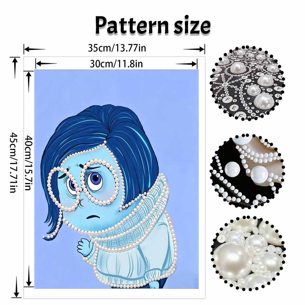 Disney DIY Pearl Painting Inside Out Tender and Melancholic Decorative Painting Creative Ornaments Friends Gifts Desktop Furnishings Home Decoration