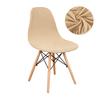 Velvet And Polar Fleece Fabric Shell Chair Cover Stretch Scandinavian Chair Covers Dining Seat Cover For Hotel Home Living Room