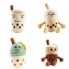 Bubble Tea Plush Toy Pendant Keychain Cute Boba Cup Expression Cartoon Doll Soft Gift