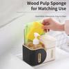 with Sponge Holder 4-in-1 Soap Dispenser Refillable Dual Soap Dispenser  Kitchen