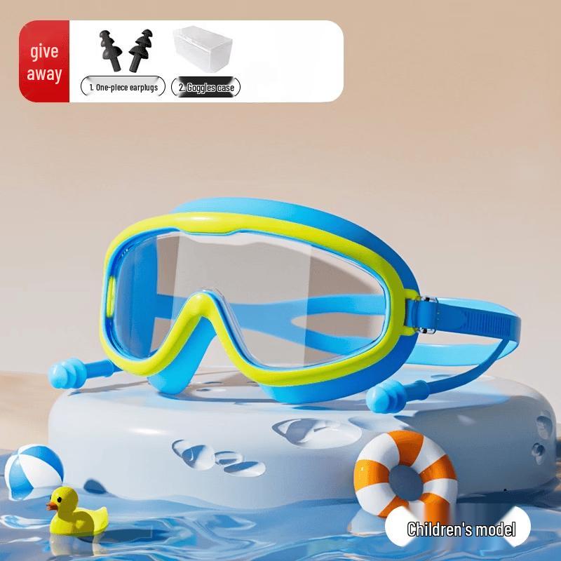 Kids  Anti-Fog Waterproof Swim Goggles Set