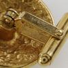 CHANEL logo cuffs flour vintage Plated Gold mens Used