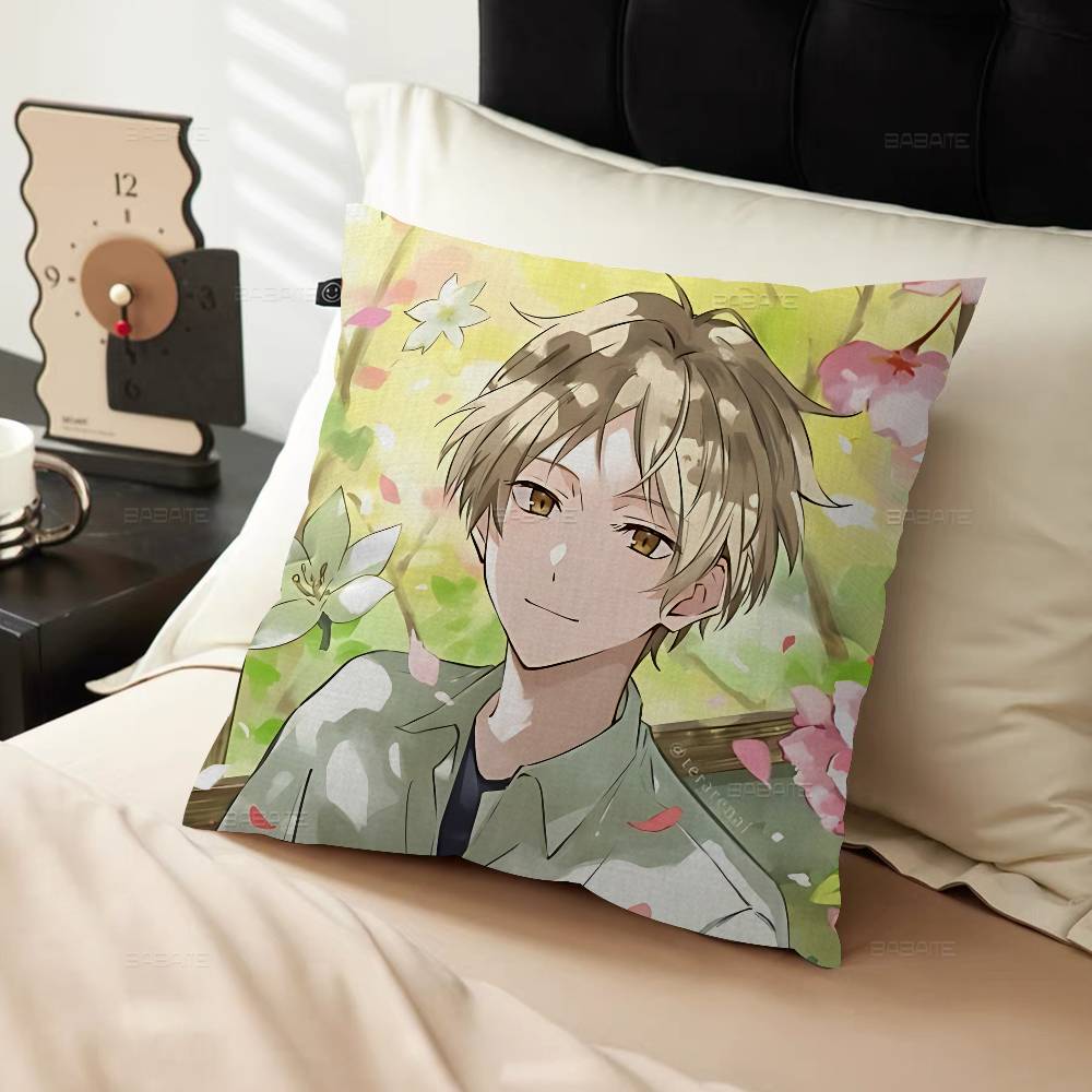 Natsume Yuujinchou Cartoon Cushion Cover Pillow Cover Decor Pillowcase Printed Cushion Case for Couch