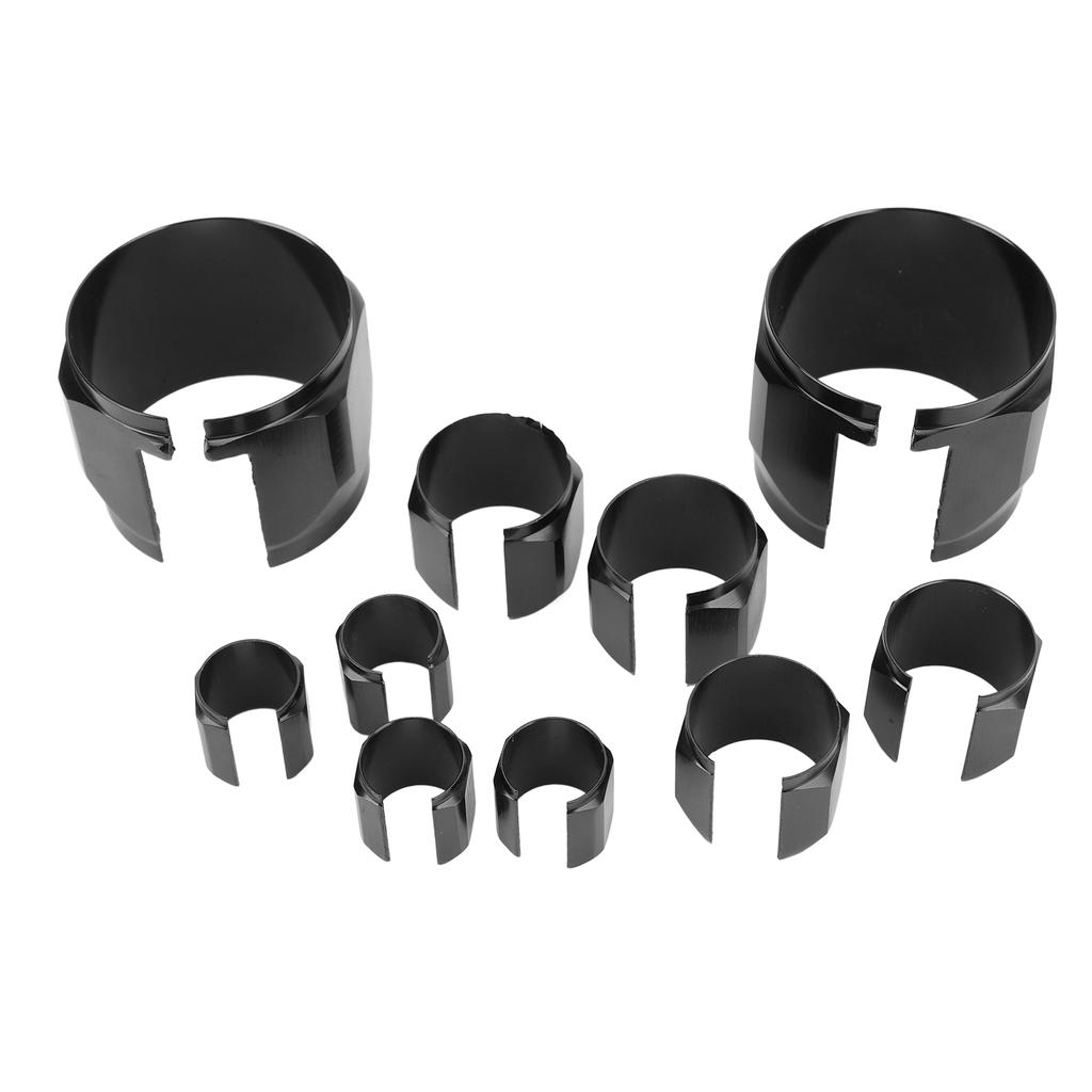 Stainless Steel Dress Up Hose Cover Kit Hose Sleeving Set Extreme Heat Resistant for Vehicle