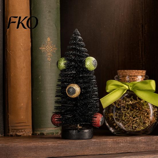 Outdoor Halloween Decorations Black Tree with Eyeball Decor, Spooky Dark Centerpiece for Decor Desk Shelf, Creative Party Scene Ornament, Festive Home