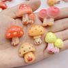 10Pcs New Resin Cartoon Mushroom Series Flat Back Cabochons Scrapbooking DIY Jewelry Craft Decoration Accessories
