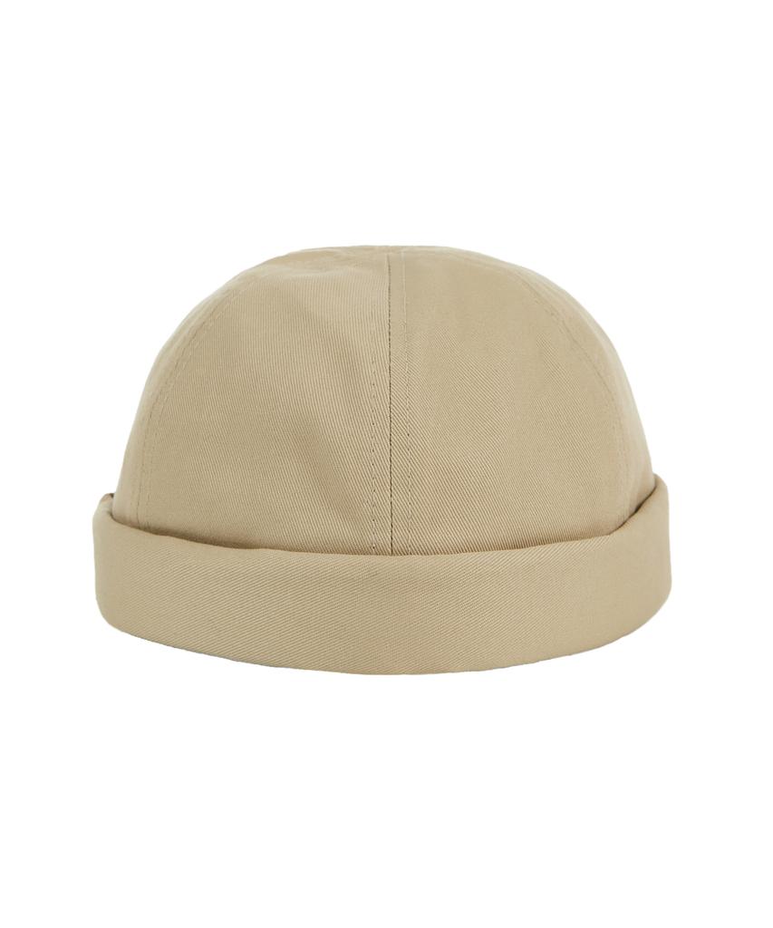 Bajal Twill Metal Buckle Watch Cap Beige