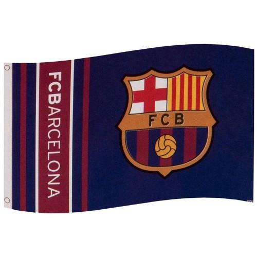 FC Barcelona Wordmark Stripes Flag