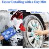 Giantree Clay Mitt - Auto Detailing Microfiber Clay Bar, Medium Grade, Blue